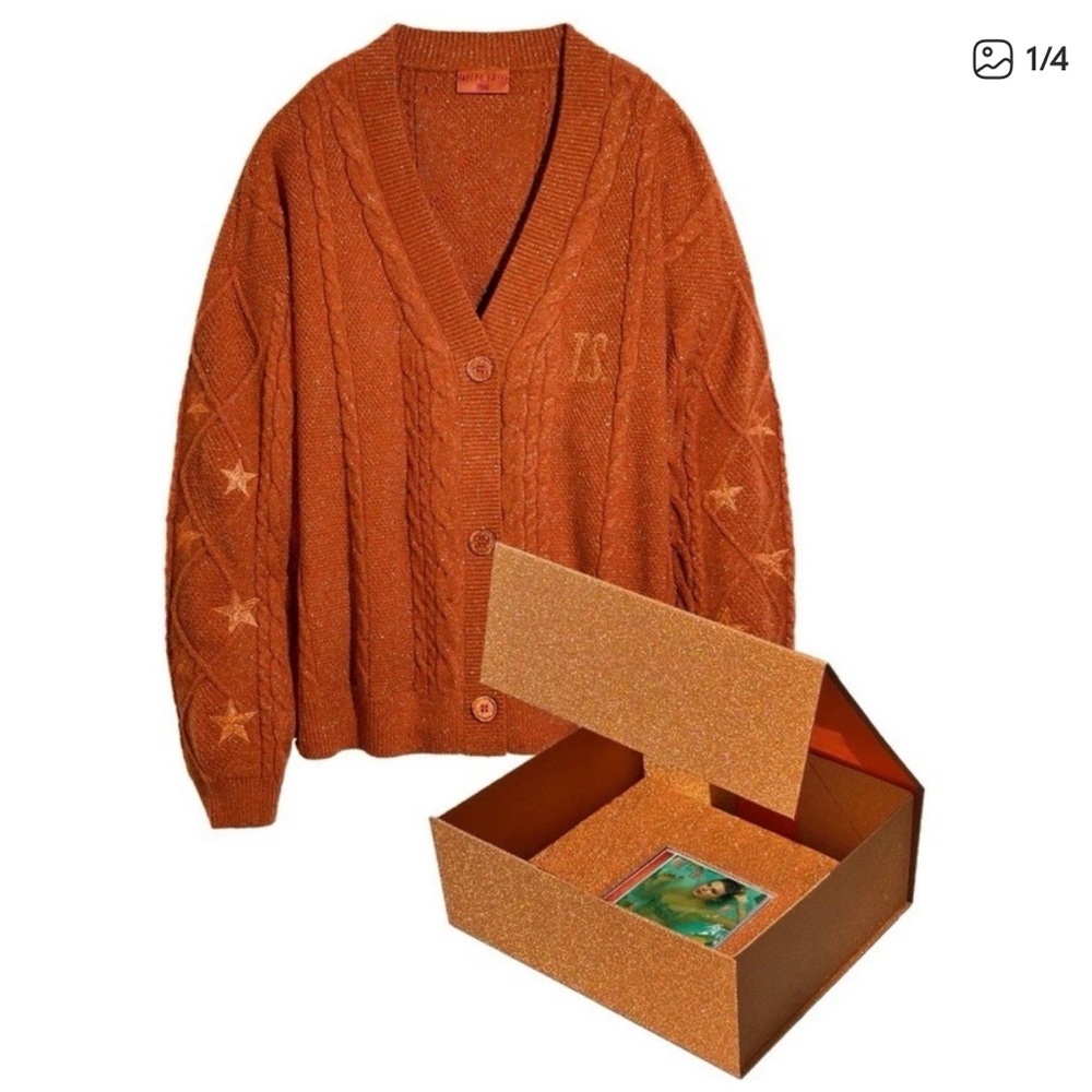 Taylor Swift NWT | The Life of a Showgirl cardigan sweater CD box set | XS/Small